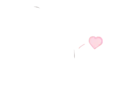 Heart Shape Pattern - abstract - glowing - Transparent Layer PNG