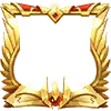 Golden Wings Shield - decoration - High Resolution PNG