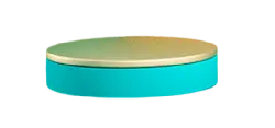 Cylinder - gold - geometric shape - Transparent Layer PNG