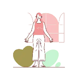 Cartoon Character in Pink Top and White Pants - cartoon - PNG Images