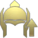 Gold Helmet Logo - graphic design - Transparent Background PNG