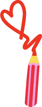 Heart-Shaped Pencil - painting - Transparent Layer PNG