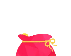 Red Packet - yellow - traditional - Transparent Background PNG