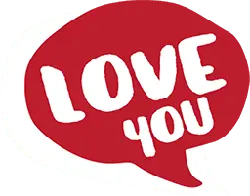 Love You Bubble - red - Free Download PNG