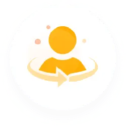 Rotating Person - icon - Transparent Background PNG