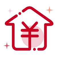 Red House Icon - icon - Transparent Layer PNG