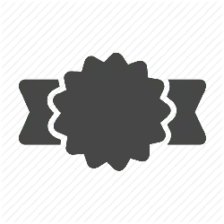 Gray Badge - logo - Free PNG