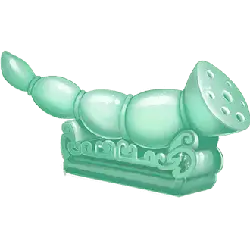 Green Silkworm Sculpture - insect - PNG