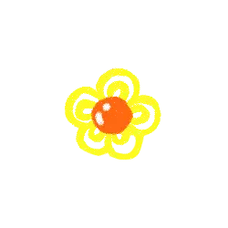 Colorful Flower - simple - No Background PNG