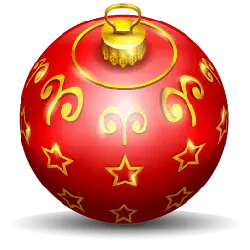 Christmas Ornament - red - Free PNG