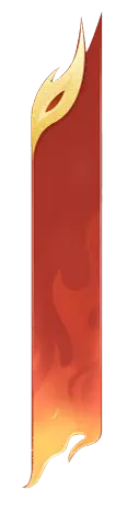 Flaming Sword - orange - Free PNG