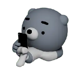 Bear with Phone - phone - No Watermark PNG