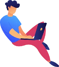 Person using a laptop - technology - Lossless PNG