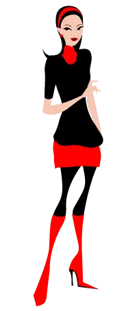 Red-Dressed Woman - red - fashion - High Resolution PNG