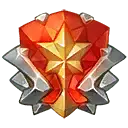 Red Gem Badge - sign - PNG