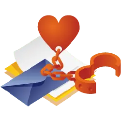 Heart Envelope - love - heart shape - Transparent Layer PNG