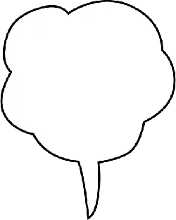Speech Bubble - interaction - No Background PNG