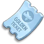 Golden Ticket - reward - Lossless PNG