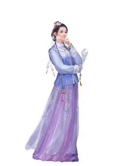 Traditional Chinese Woman - hair accessory - Transparent Layer PNG