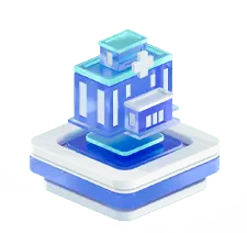 Blue Building Icon - technology - future - High Resolution PNG