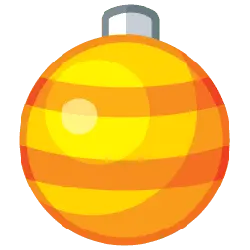 Christmas Ornament - holiday - striped - Free PNG