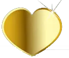 Golden Heart - gift - Free Download PNG