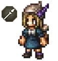 Girl with Hat - pixel art - High Resolution PNG
