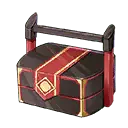 Treasure Chest - red - metal - Free PNG