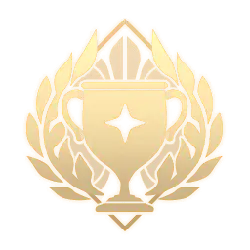 Trophy Emblem - golden - Transparent Layer PNG
