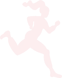 Running Silhouette - motion - PNG