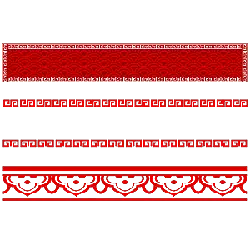 Geometric Border Patterns - black - High Resolution PNG