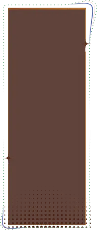 Brown Rectangle Frame - graphic design - PNG