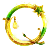 Golden Crescent Moon - star - Free Download PNG