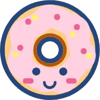 Donut - cartoon - Free PNG