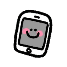 Smiling Phone - smiley face - Lossless PNG