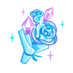 Blue Rose - gemstone - No Background PNG