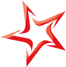 Red Five-pointed Star - High Download Count PNG