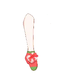 Cartoon Character with Gift - red - PNG Images