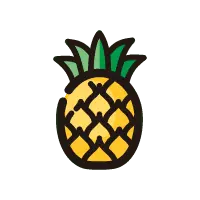Pineapple - healthy - Transparent Background PNG
