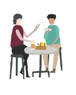 Couple Date - phone - Lossless PNG