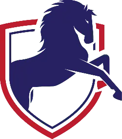 Purple Horse Shield - logo - No Watermark PNG