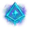 Blue Crystal Gem - glowing - Lossless PNG