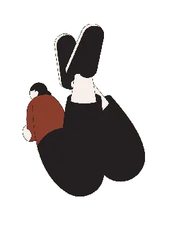 Person in Red Top - red - Free PNG