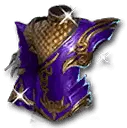Purple Gold Helmet - shining - No Background PNG