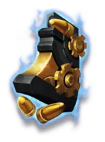 Mechanical Boot - gold - High Resolution PNG
