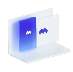 Blue Block - technology - Transparent Background PNG