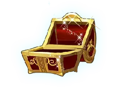 Treasure Chest - golden - shining - PNG