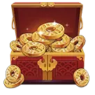 Gold Coin Box - gift - High Resolution PNG
