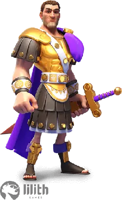 Roman Warrior - violet cape - Free Download PNG