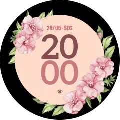 Pink Flower Decorated Circular Pattern - pink - Free Download PNG